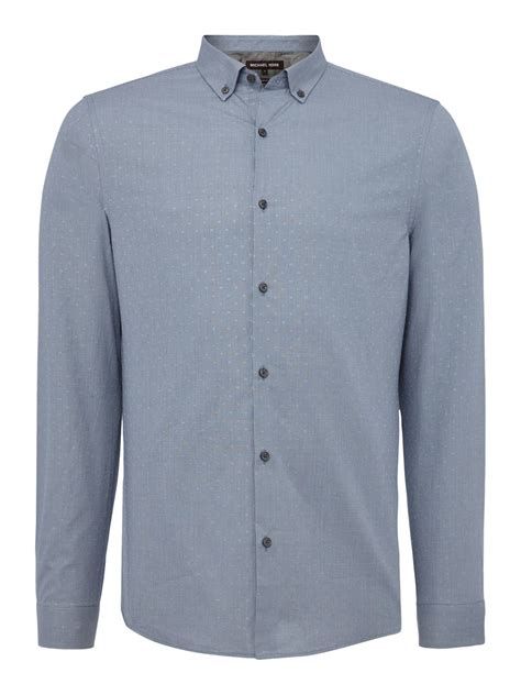 michael michael kors adair button down dobby top mens|Michael Kors mens Button.